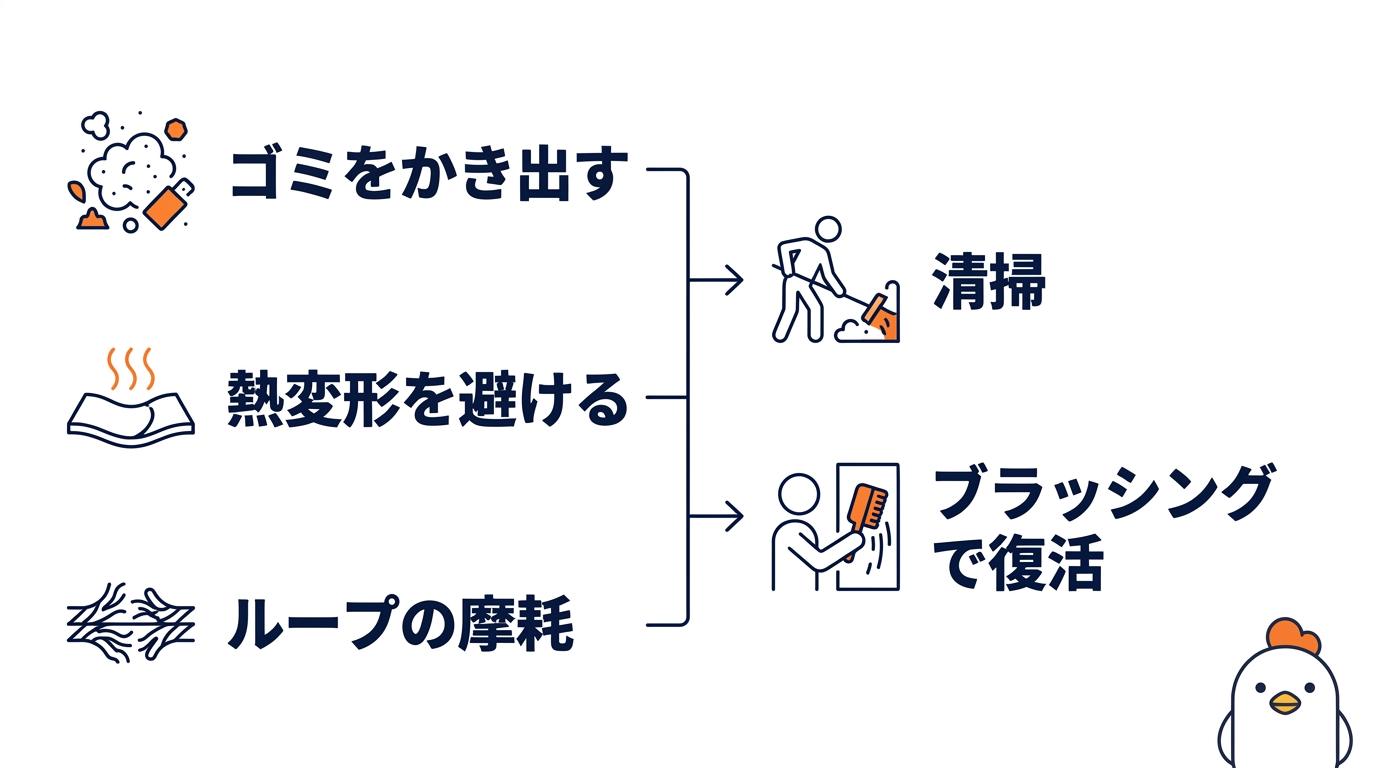 マジックテープの復活方法と粘着力が弱まる原因
