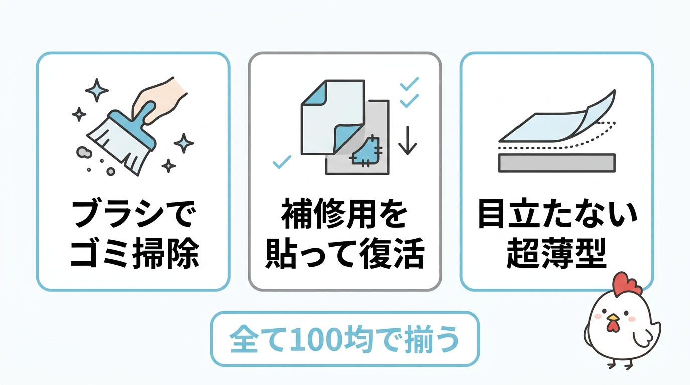 100均グッズを活用したマジックテープの補修術