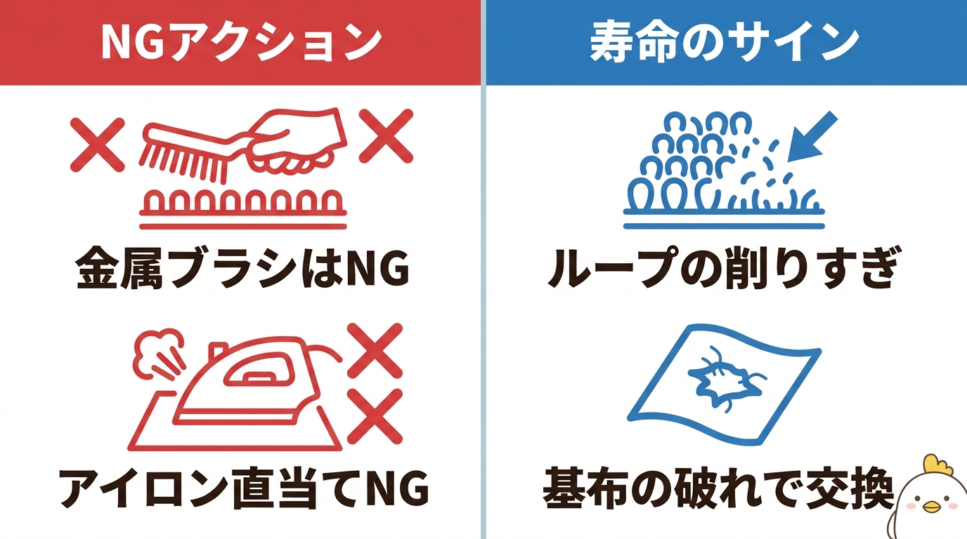 劣化を早めるNG掃除と貼り替え時期の判断基準