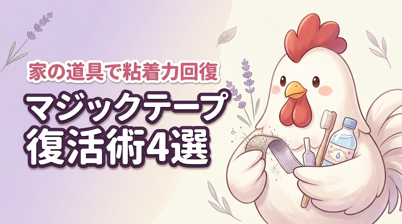 マジックテープの復活方法4選！家にある道具で粘着力を劇的に戻す裏ワザを紹介