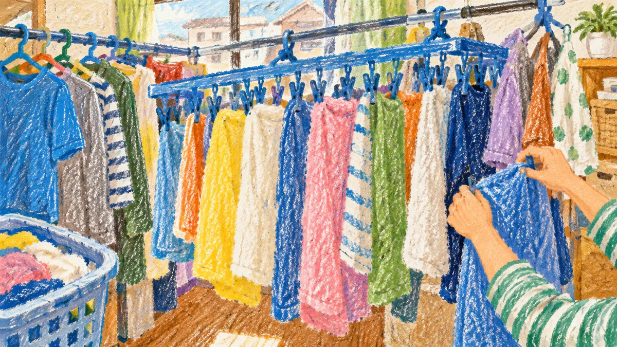 部屋干しの洗濯物が、とくに臭いやすい理由